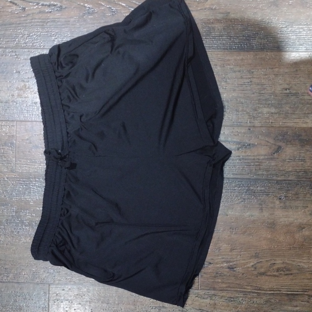 Real essentials black silky 🩳 shorts
